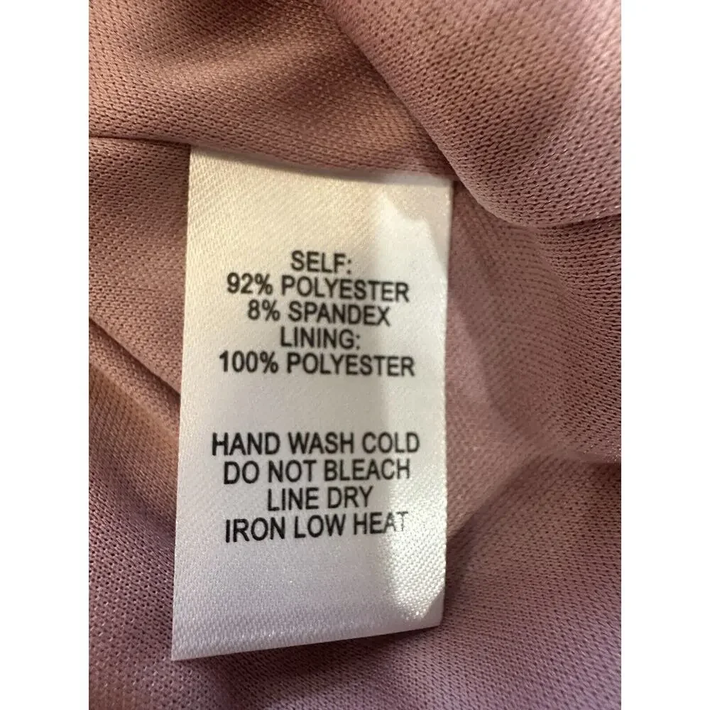 NWT Lulus Superpower Blush Pink Faux Suede Straight Pencil Skirt Lined Back Zip
